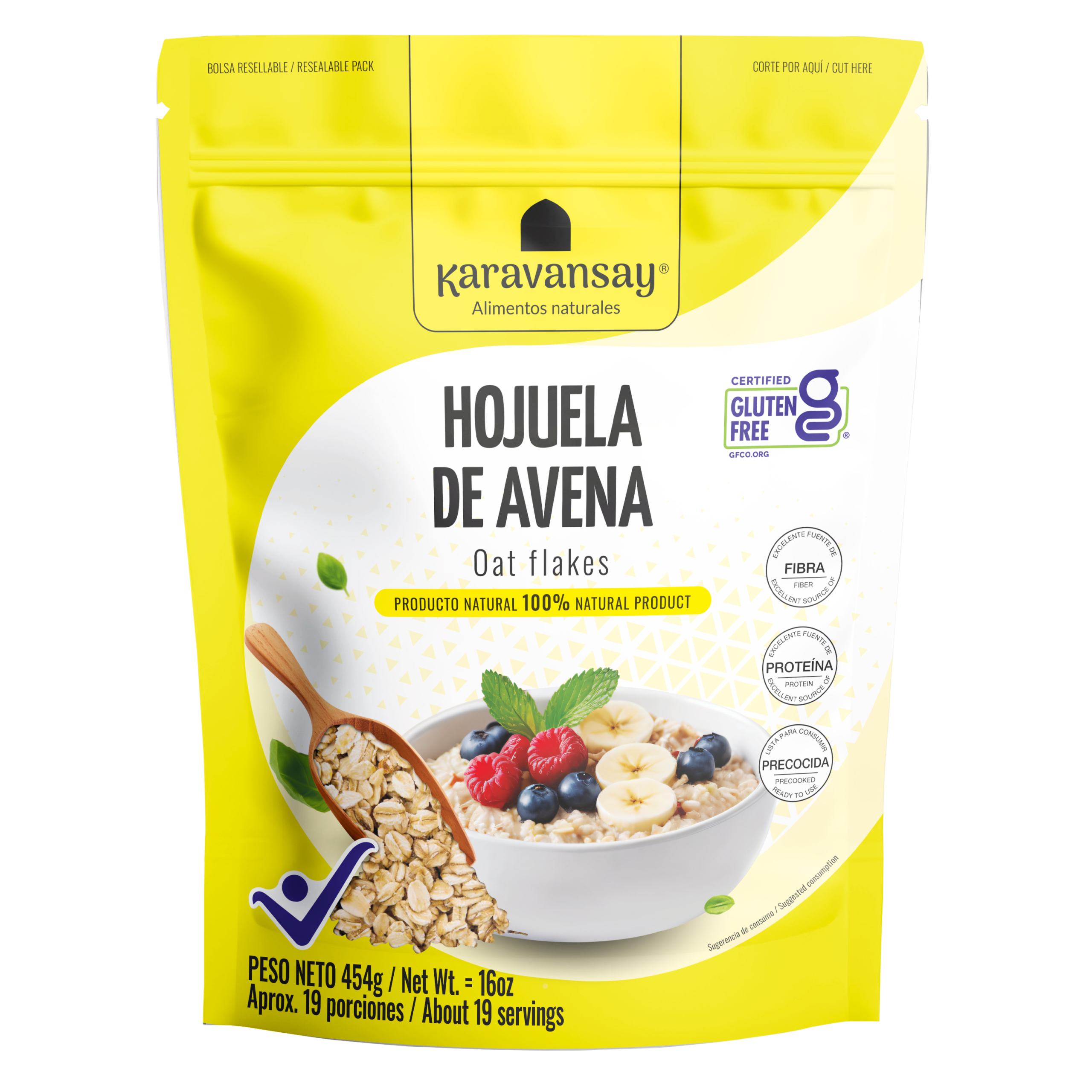 Avena en Hojuelas Sin Gluten Karavansay